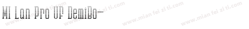 MI Lan Pro VF DemiBo字体转换